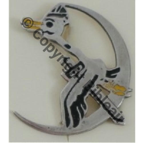 594 GAO.594 Levant DAMAS  Fab Loc  Eping bascule Poincon ARGENT +Poincon de maitre Dos lisse Src.Y.GENTY Collect JM 